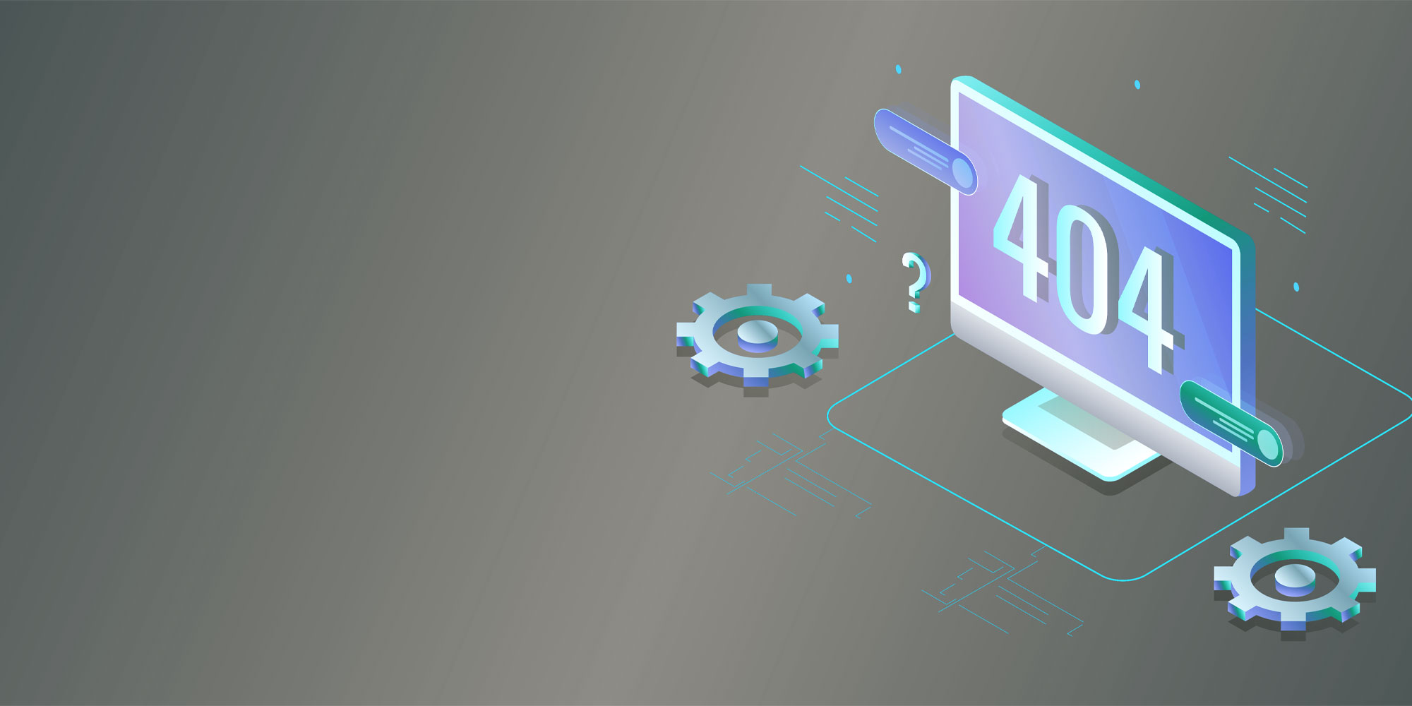 404 error 3d graphic